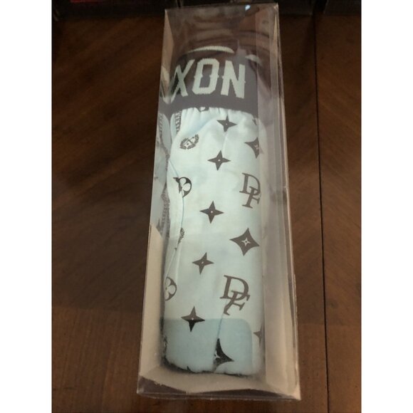 Dixxon Premium Boxer Briefs -Two Pair One Black and One Teal Logo Print Size Med - Picture 3 of 4